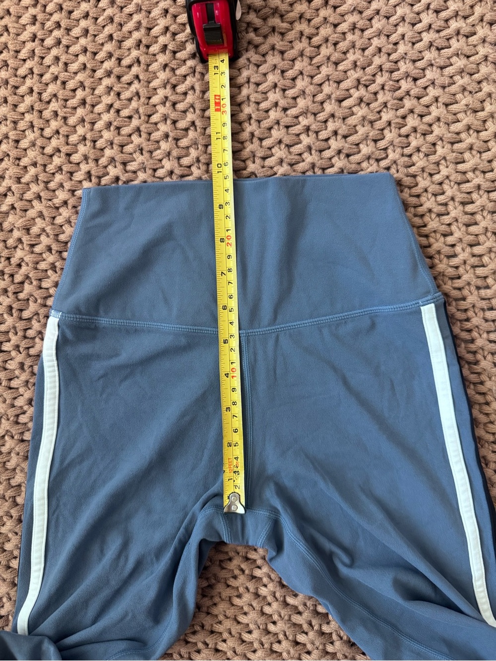 Splits59 Blue Women’s High-Waist Striped Leggings - Size S - Picture 9 of 12